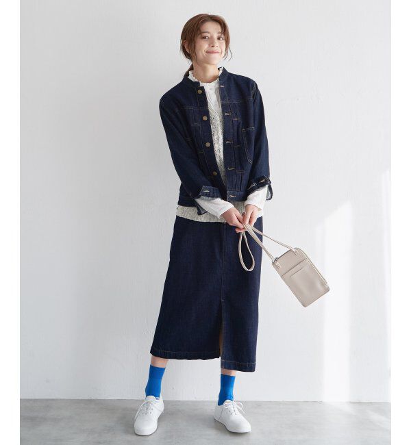 Lbc with Life「【sweet web掲載】LBCデニムノーカラージャケット」|ブルゾン・スタジャン|