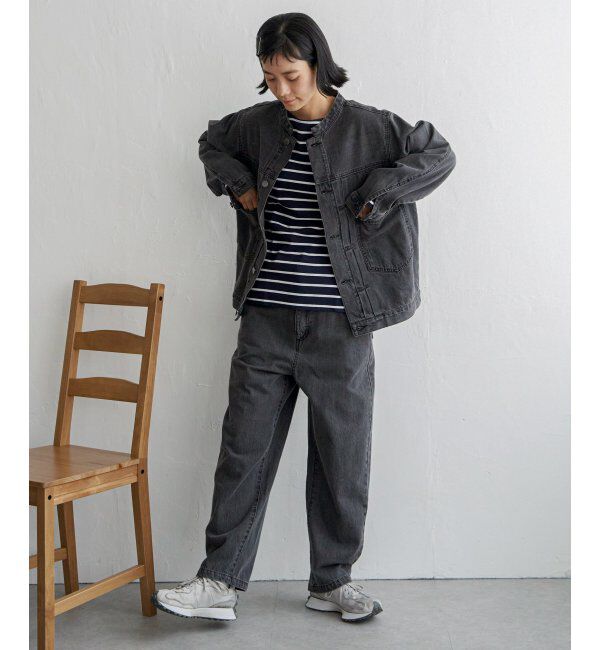 Lbc with Life「【sweet web掲載】LBCデニムノーカラージャケット」|ブルゾン・スタジャン|