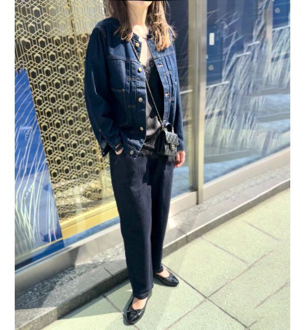 Lbc with Life「【sweet web掲載】LBCデニムノーカラージャケット」|ブルゾン・スタジャン|