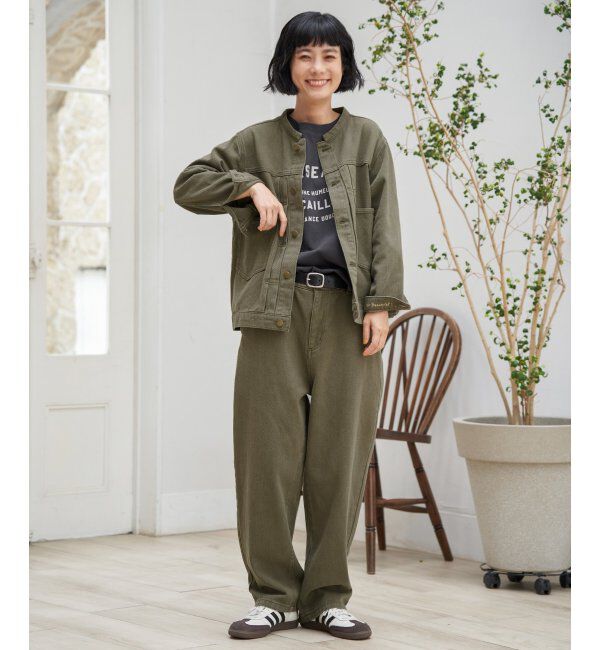 Lbc with Life「【sweet web掲載】LBCデニムノーカラージャケット」|ブルゾン・スタジャン|