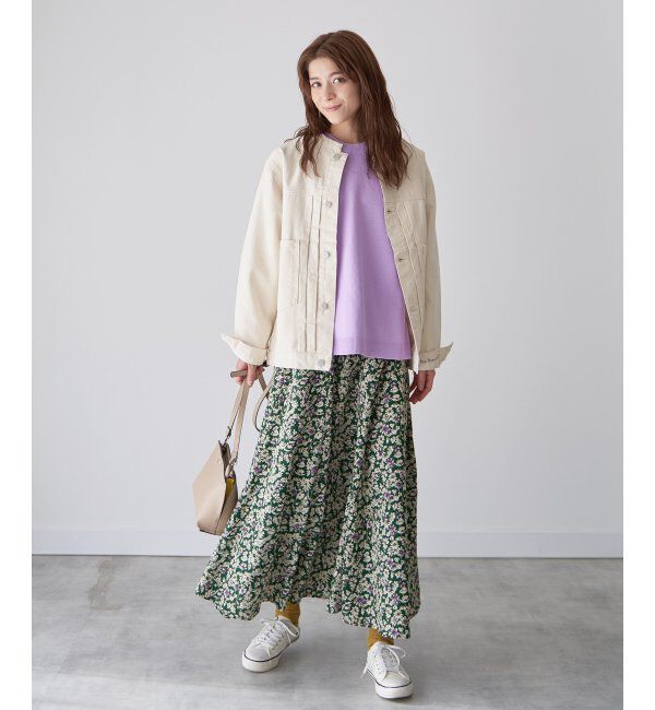 Lbc with Life「【sweet web掲載】LBCデニムノーカラージャケット」|ブルゾン・スタジャン|