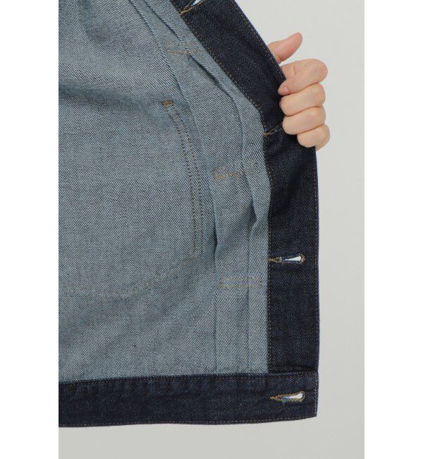 Lbc with Life「【sweet web掲載】LBCデニムノーカラージャケット」|ブルゾン・スタジャン|