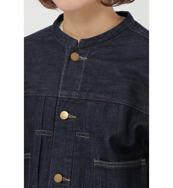 Lbc with Life「【sweet web掲載】LBCデニムノーカラージャケット」|ブルゾン・スタジャン|