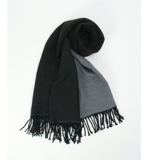 Lbc with Life「【2WAY】リバーシブルストール」|マフラー|ブラック