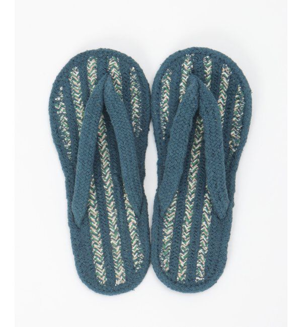 Lbc with Life「ヘリンボーン柄コットンサンダル」|ルームシューズ|