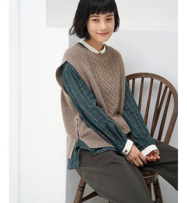 Lbc with Life「クレリックパイピングシャツ」|シャツ・ブラウス|