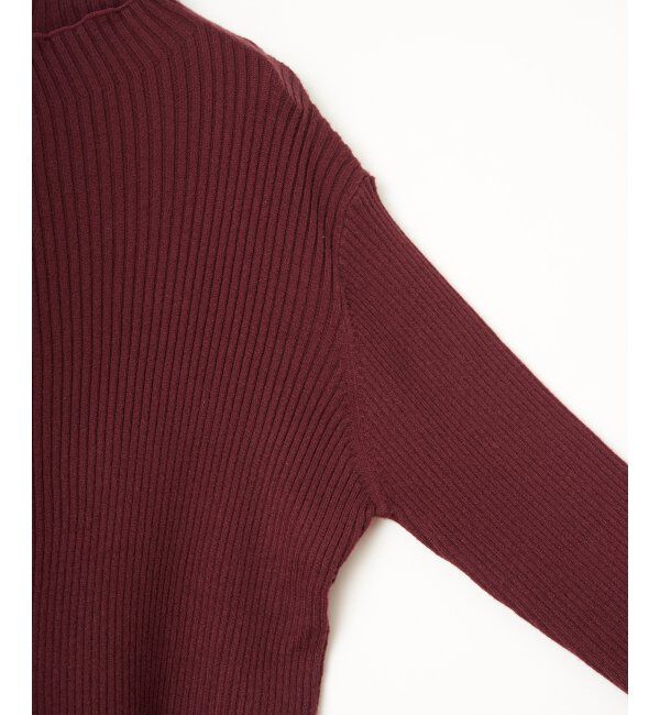 Lbc with Life「袖配色レイヤーリブニット」|カーディガン|