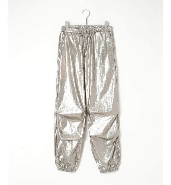 VENCE share style「メタリックパラシュートパンツ」|デニム|