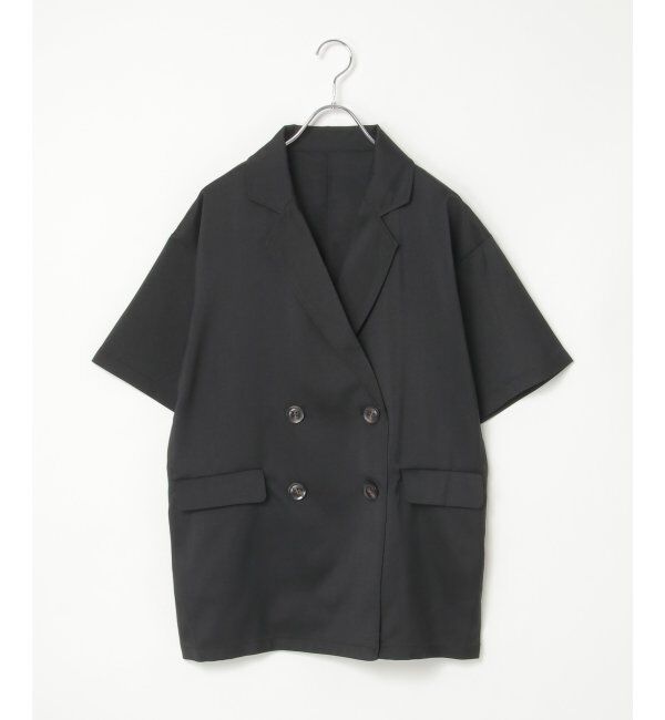 VENCE share style「ヘザーツイルハーフスリーブジャケット」|テーラードジャケット|