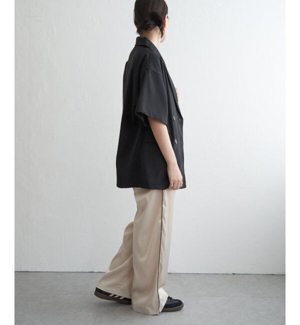 VENCE share style「ヘザーツイルハーフスリーブジャケット」|テーラードジャケット|