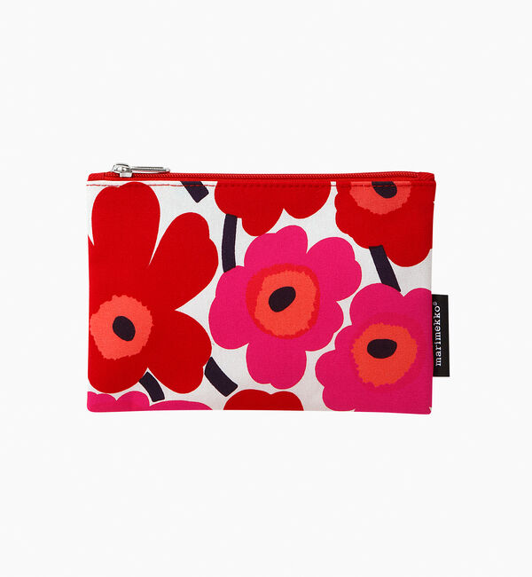 Marimekko「Kaika Mini Unikko ポーチ」|ポーチ|レッド&times;ホワイト