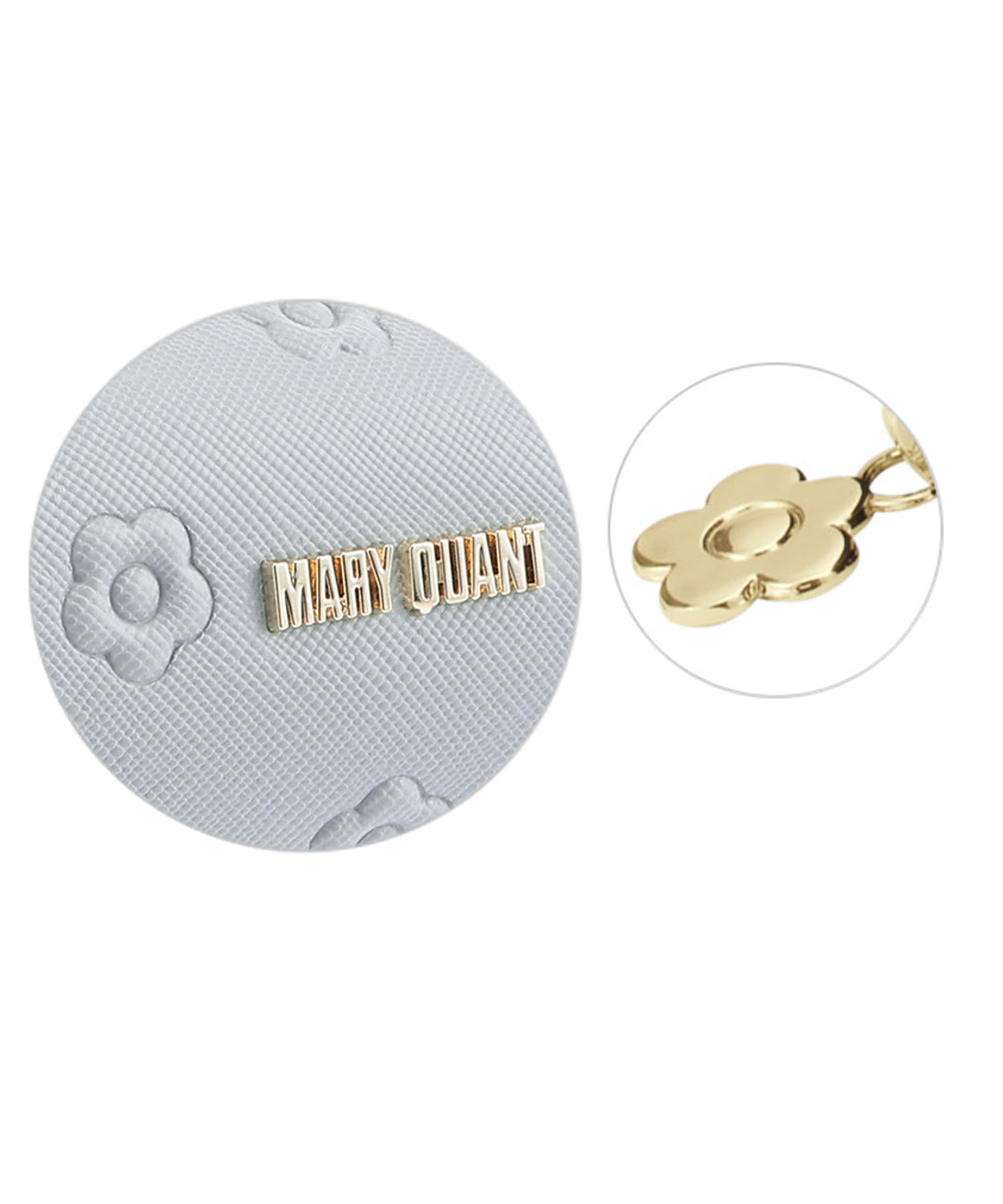 MARY QUANT「シンプルエンボスデイジースクエアペンケース」|ポーチ|