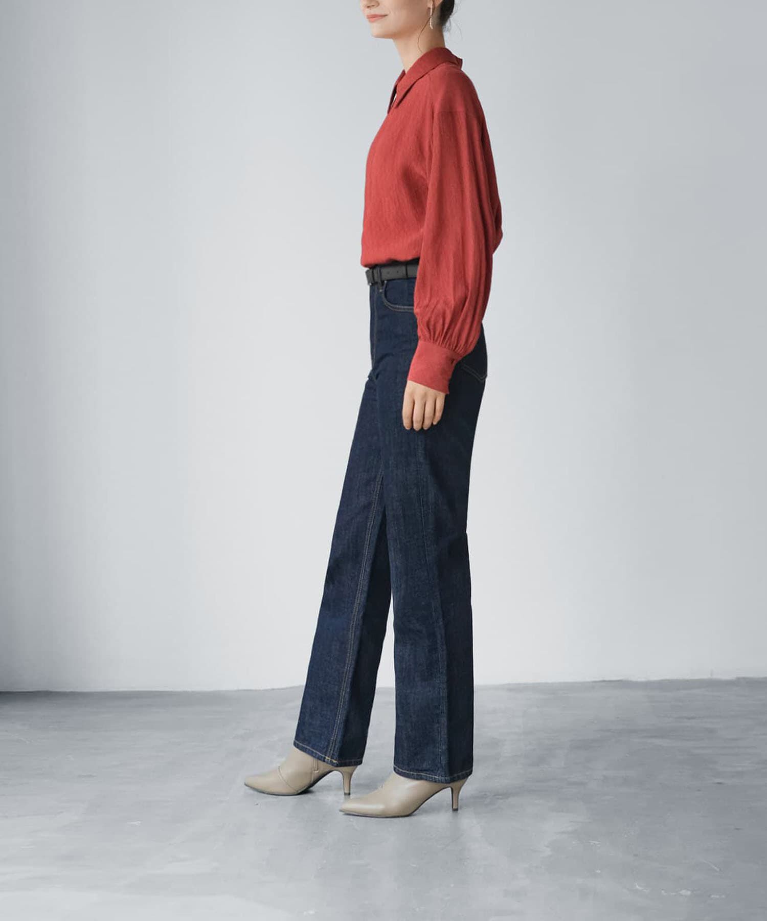 STYLE DELI「ドビーシャツ襟ブラウス」|シャツ・ブラウス|