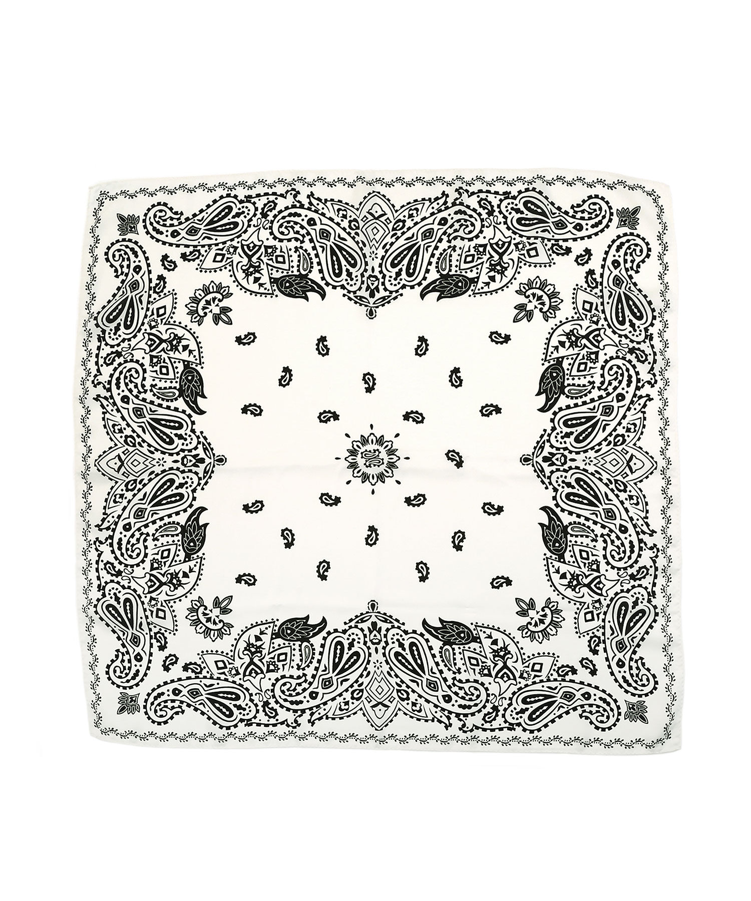 colleca la「モノトーンペイズリー柄スカーフ」|バンダナ・スカーフ|