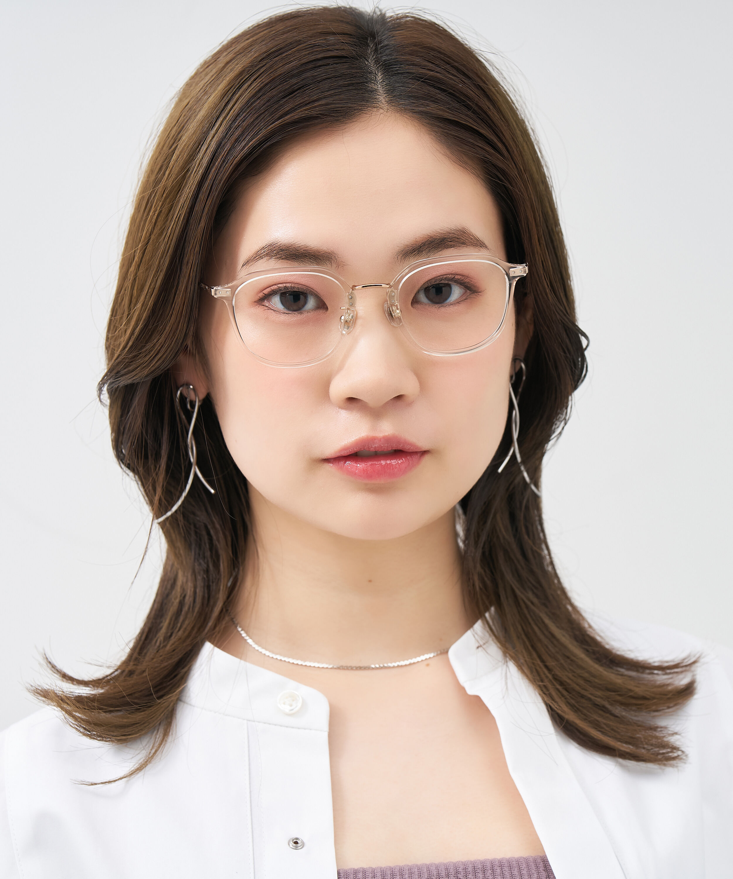  「ウェリントン型 大人可愛いメガネ トレンド感&times;きちんと感のあるデザイン｜黒縁 クリア レンズ交換券付き」|メガネ|