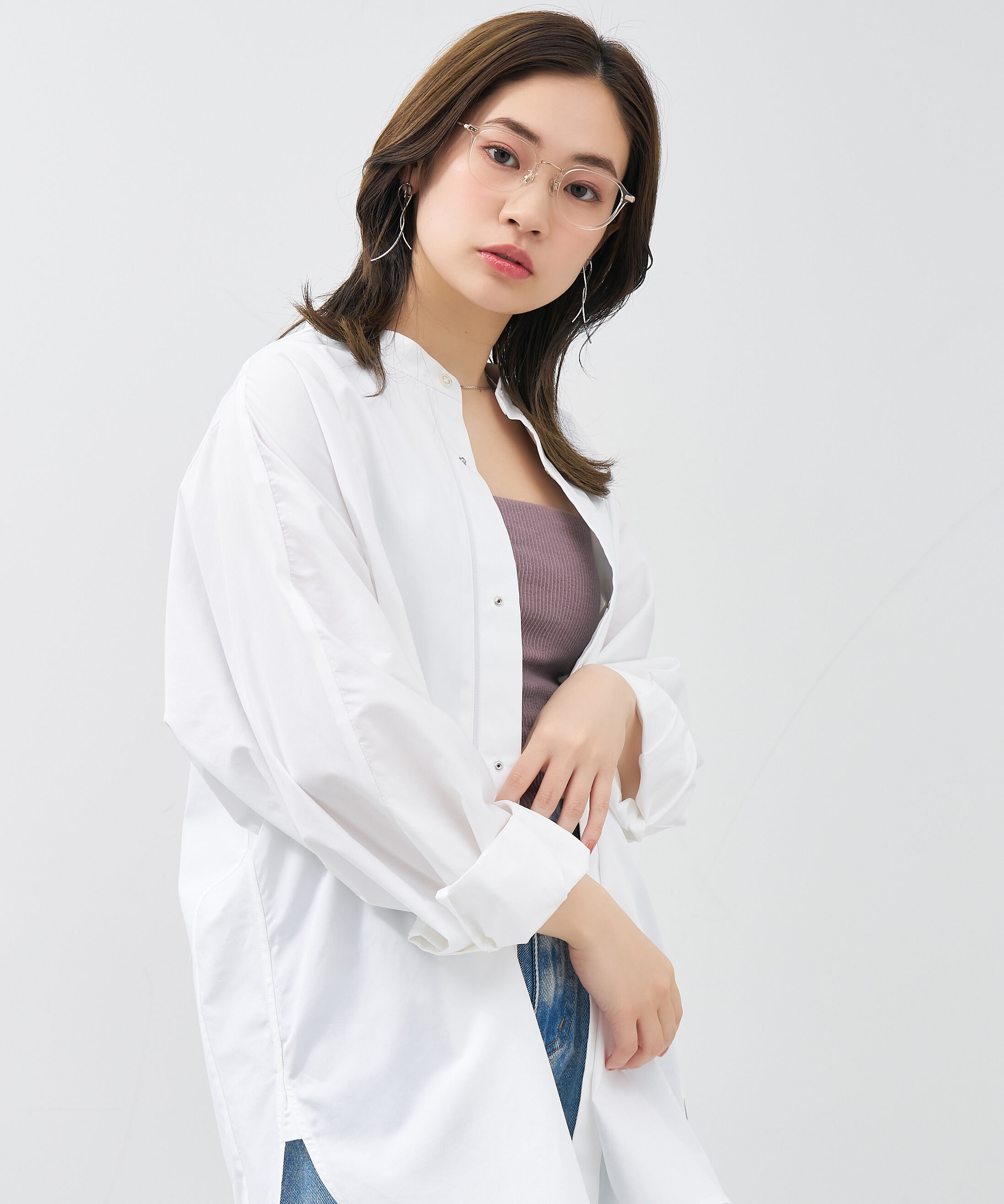  「ウェリントン型 大人可愛いメガネ トレンド感&times;きちんと感のあるデザイン｜黒縁 クリア レンズ交換券付き」|メガネ|