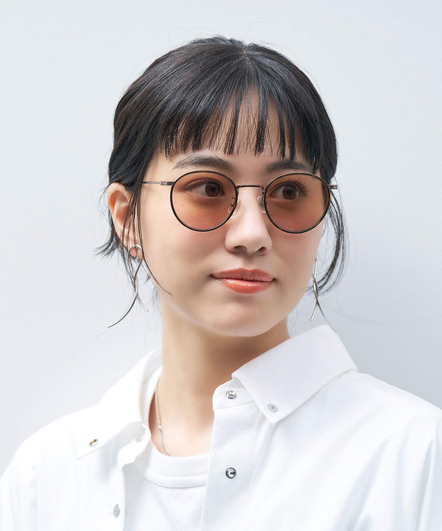  「Zoff | UNITED ARROWS ボストン型 サングラス メタル チタン 軽量 UVカット ユナイテッドアローズ」|サングラス|