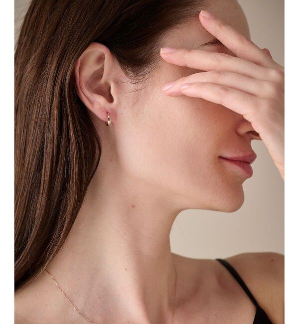 ete「K10MPG フープ ピアス」|ピアス|