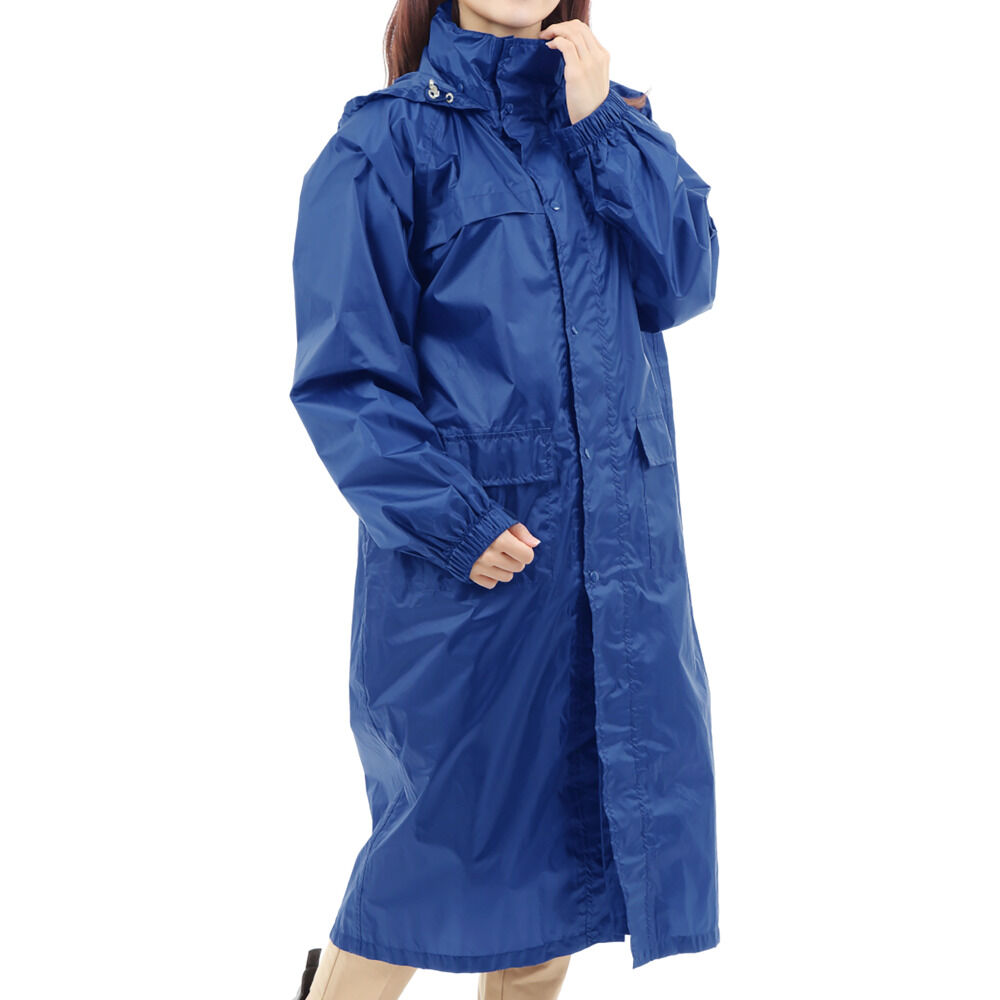 BACKYARD FAMILY「レインコート 自転車 通学 通販 レディース メンズ 男女兼用 ロング 防水生地 通勤 通学用」|レインコート|ブルー1