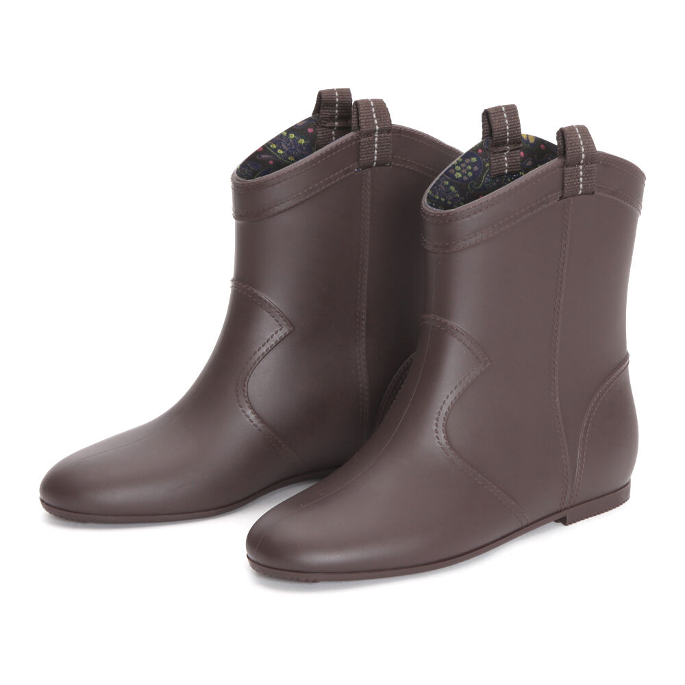 BACKYARD FAMILY「レインブーツ レディース ショート 通販 ショートブーツ ブーツ 長靴 レインシューズ おしゃれ」|レインシューズ|ブラウン1
