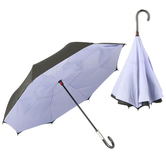 BACKYARD FAMILY「逆さ傘 傘 60cm 通販 レディース メンズ 逆さま傘 長傘 軽量 グラスファイバー骨 大きい」|傘|