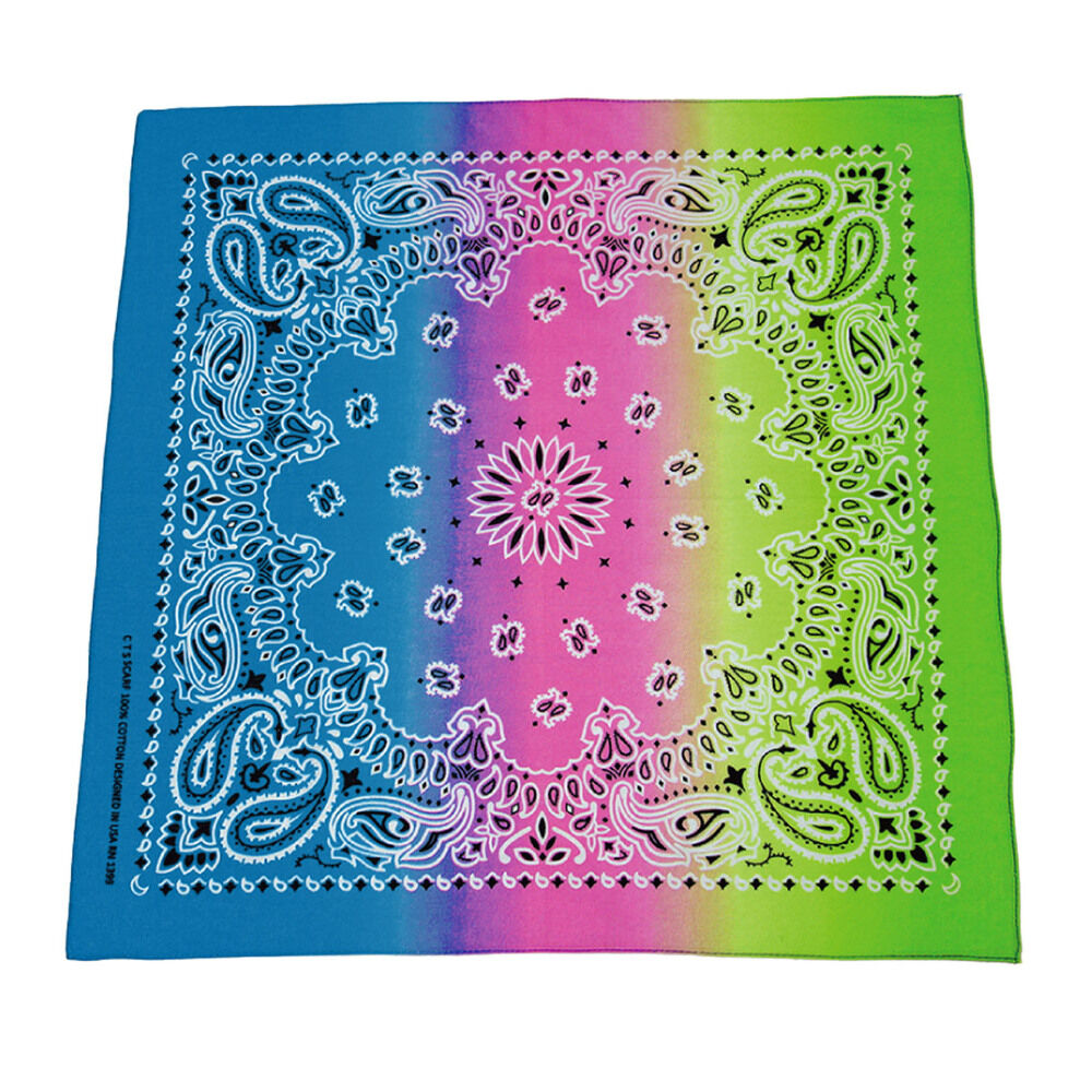 BACKYARD FAMILY「バンダナ 通販 スカーフ 柄 BANDANNA マスク ハンカチ ターバン 帽子 おしゃれ」|マフラー|ブルー4