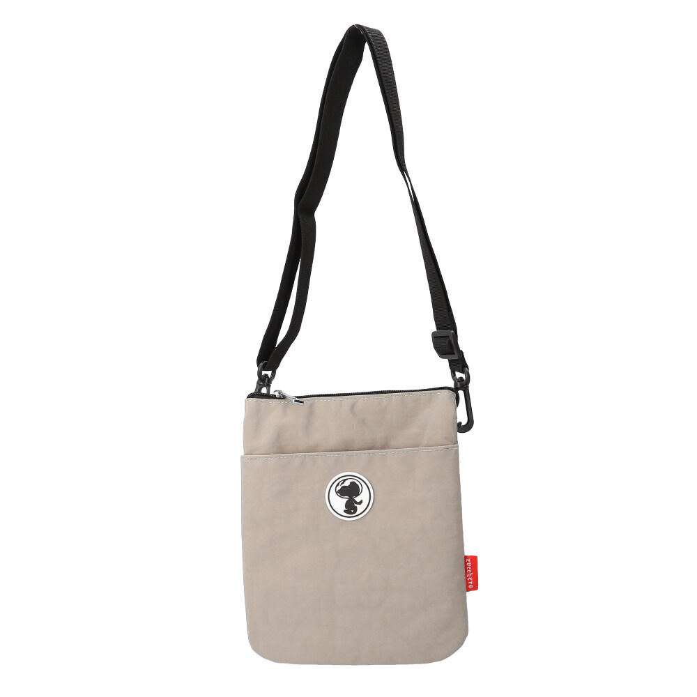 BACKYARD FAMILY「ショルダーバッグ ナイロン レディース 通販 zucchero&times;PEANUTS」|ショルダー・メッセンジャー|グレー1