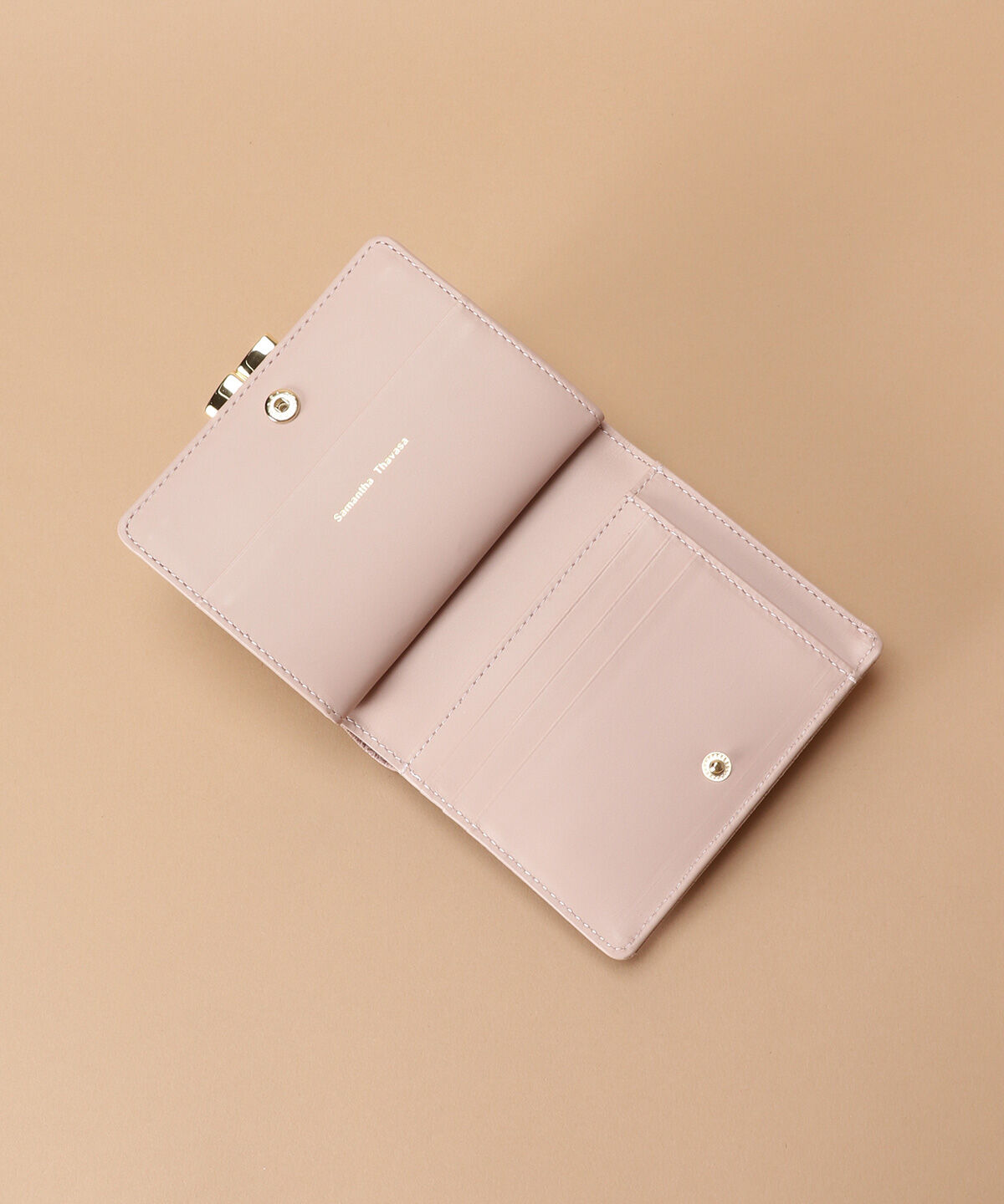 Samantha Thavasa「レース調型押し口金折財布」|財布|