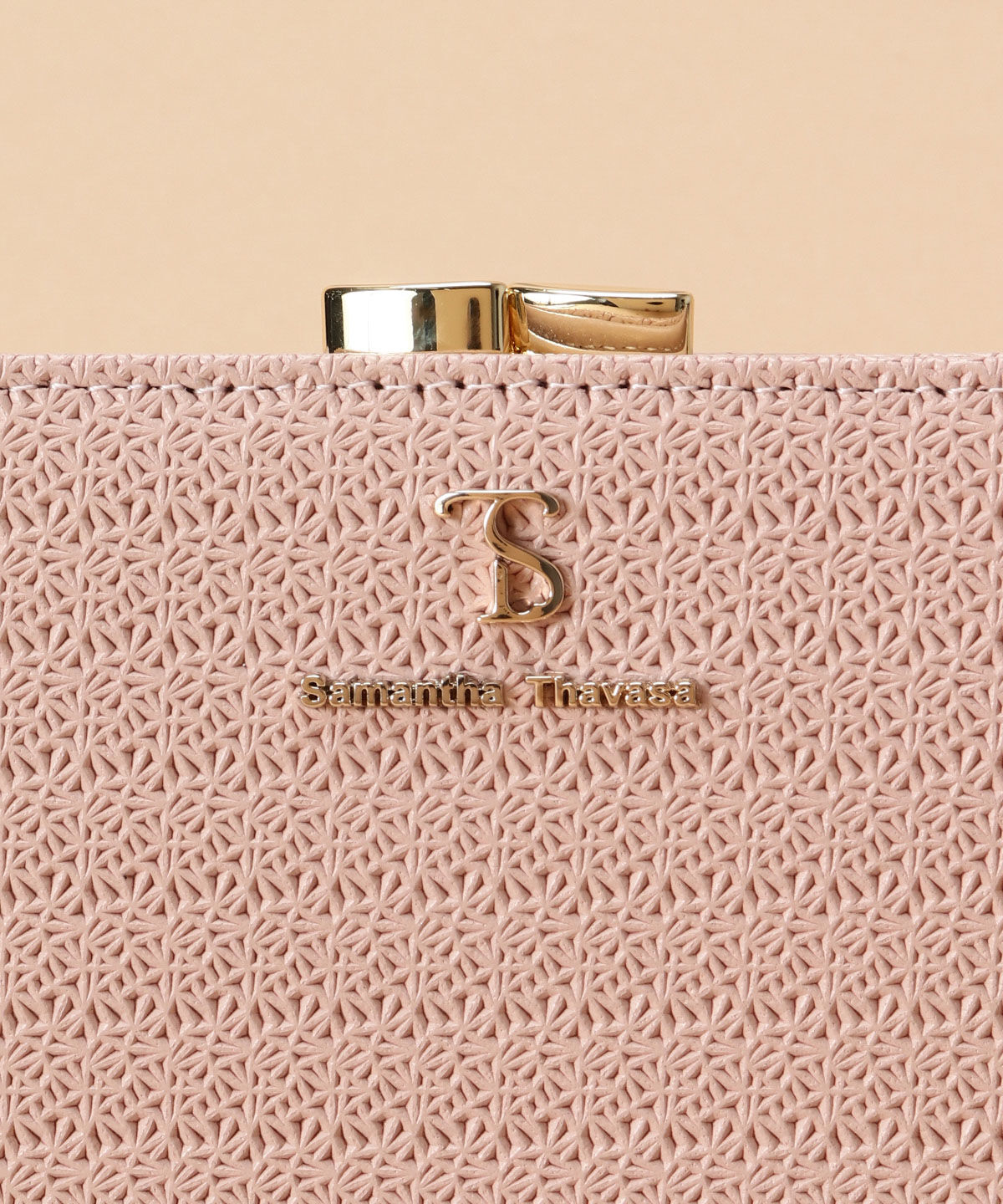 Samantha Thavasa「レース調型押し口金折財布」|財布|