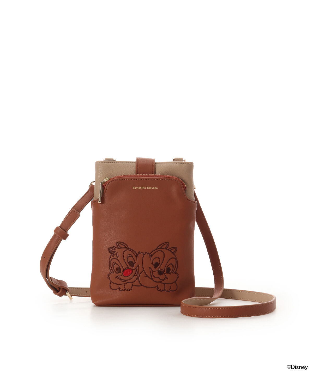 Samantha Thavasa「「チップ」＆「デール」コレクション ショルダーバッグ」|ショルダー・メッセンジャー|ブラウン