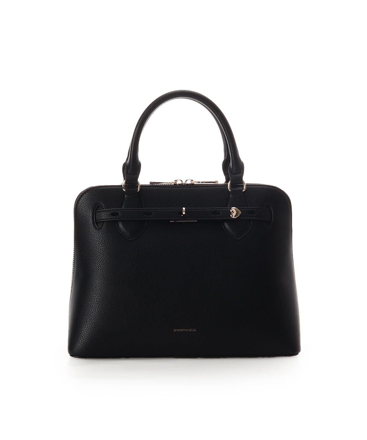 Samantha Vega「カジュアルハートベルトハンドバッグ」|ハンドバッグ|ブラック