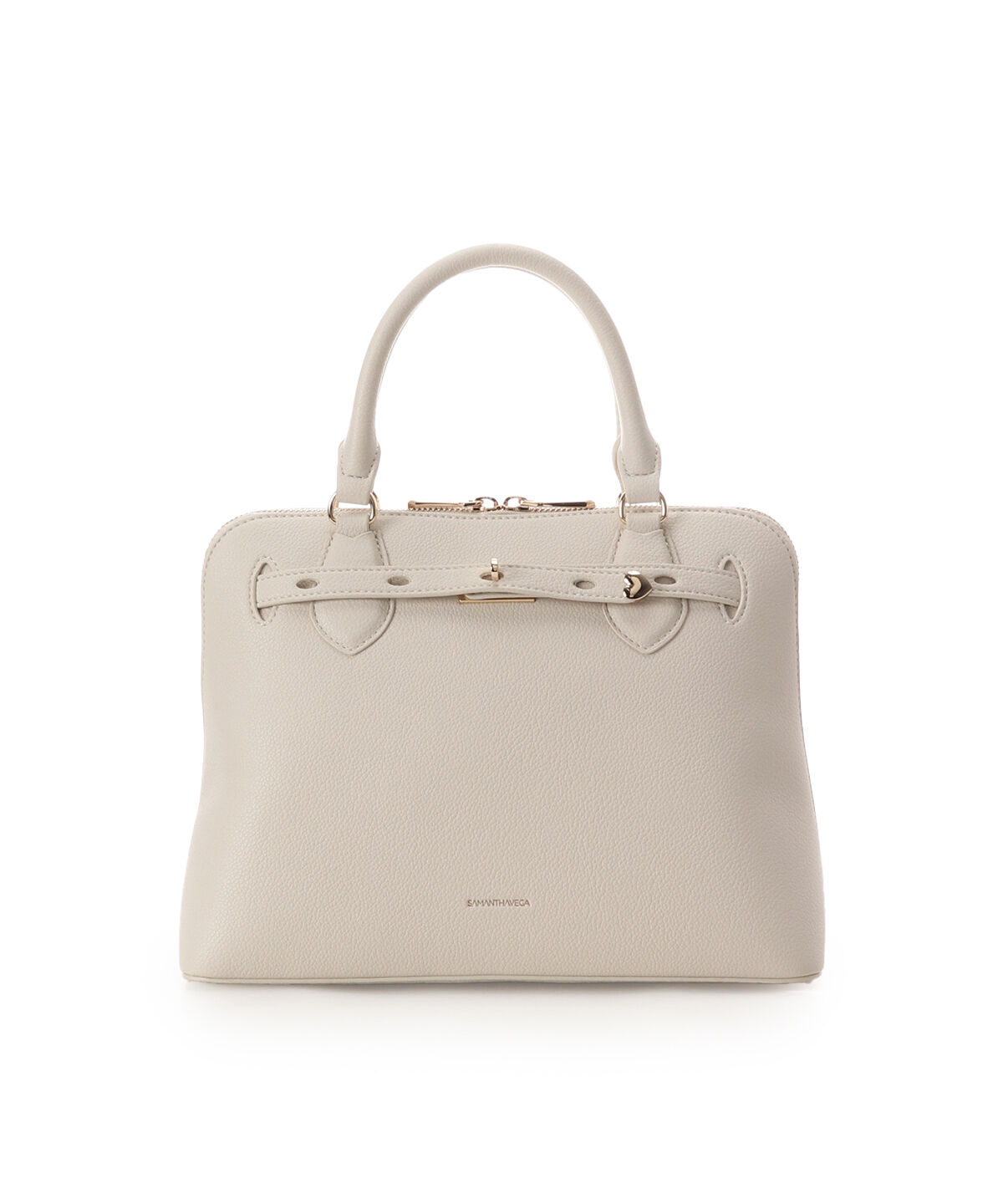 Samantha Vega「カジュアルハートベルトハンドバッグ」|ハンドバッグ|オフホワイト