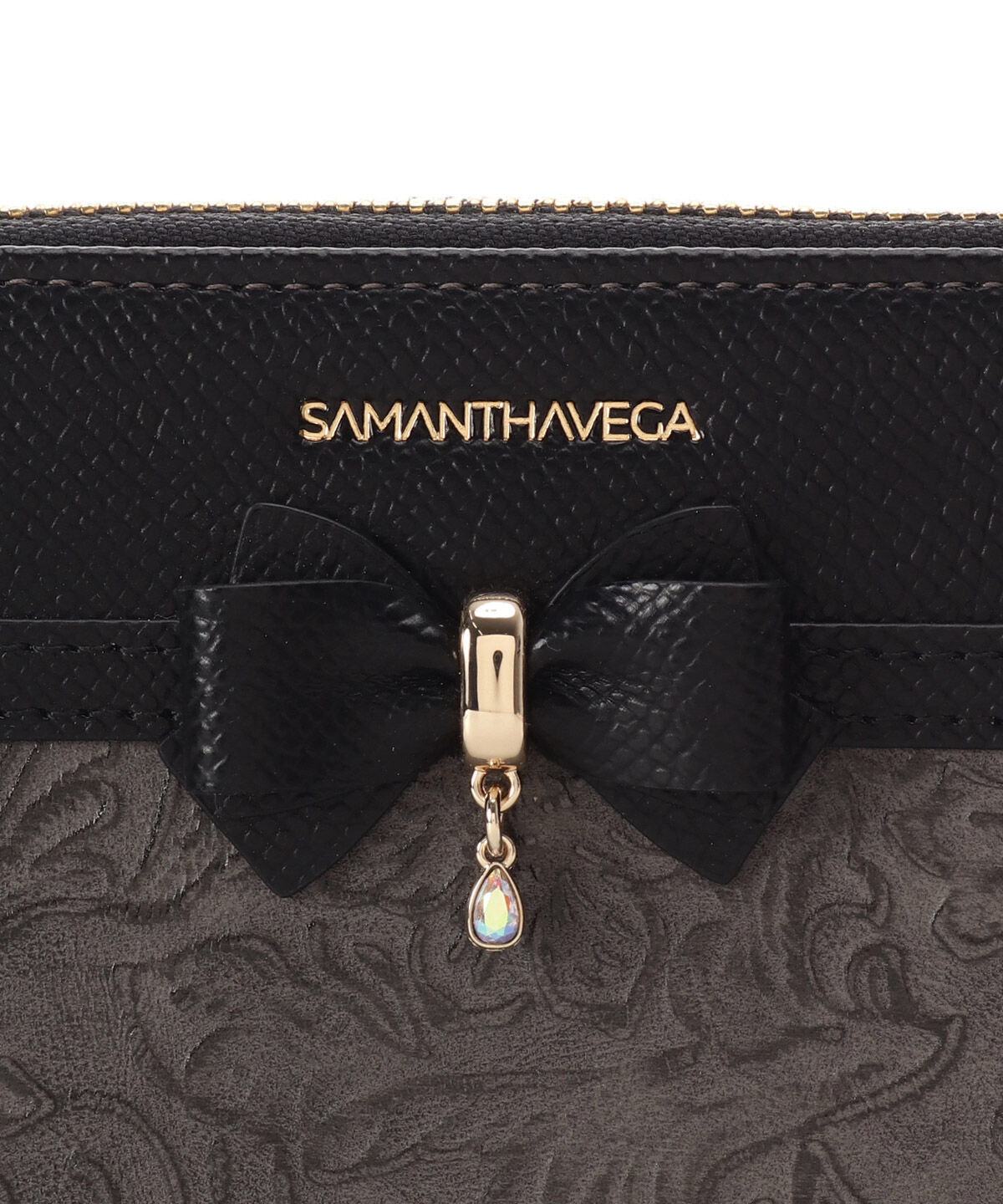 Samantha Vega「フローラルアクセントリボン長財布」|財布|