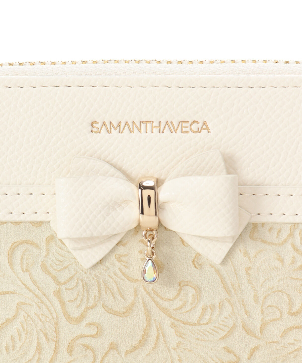 Samantha Vega「フローラルアクセントリボン長財布」|財布|