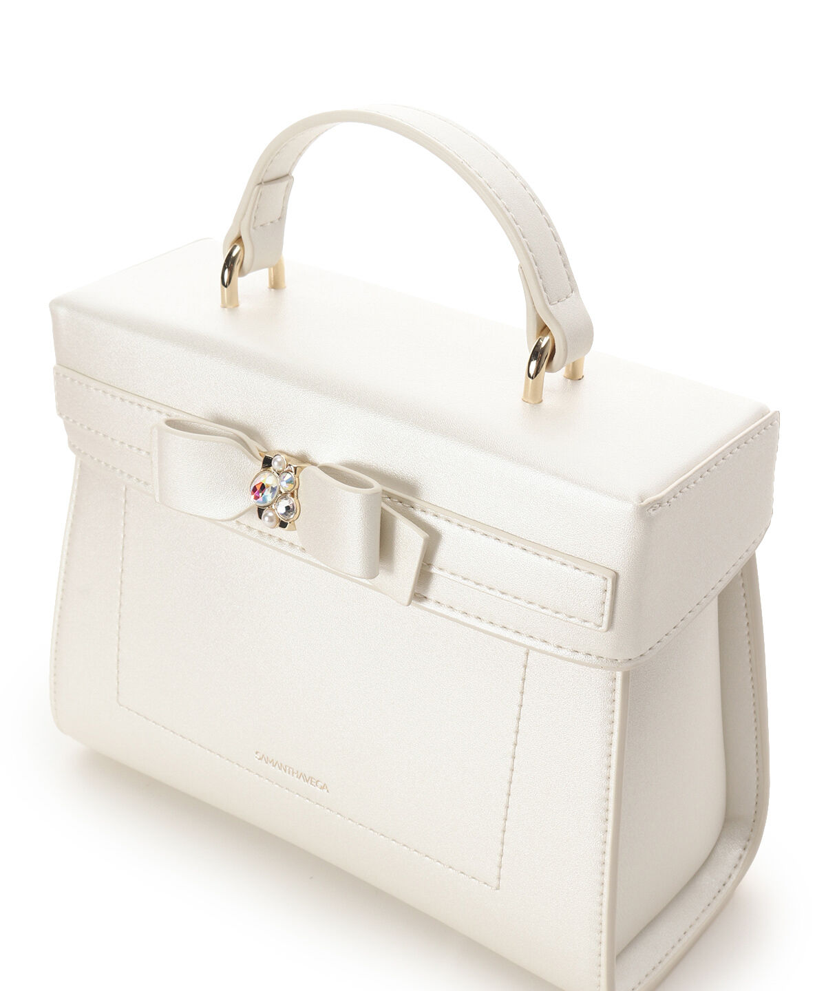 Samantha Vega「[Holiday Collection]パールカラージュエルリボンバニティバッグ」|ショルダー・メッセンジャー|