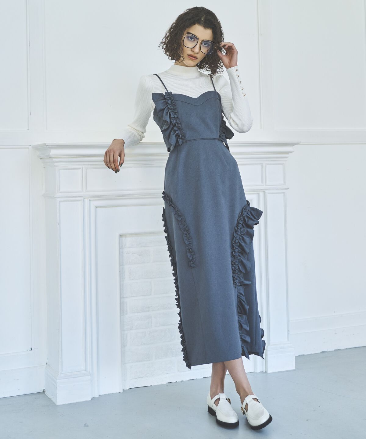 アンドクチュール「アシメフリルセットアップ」|ワンピース|