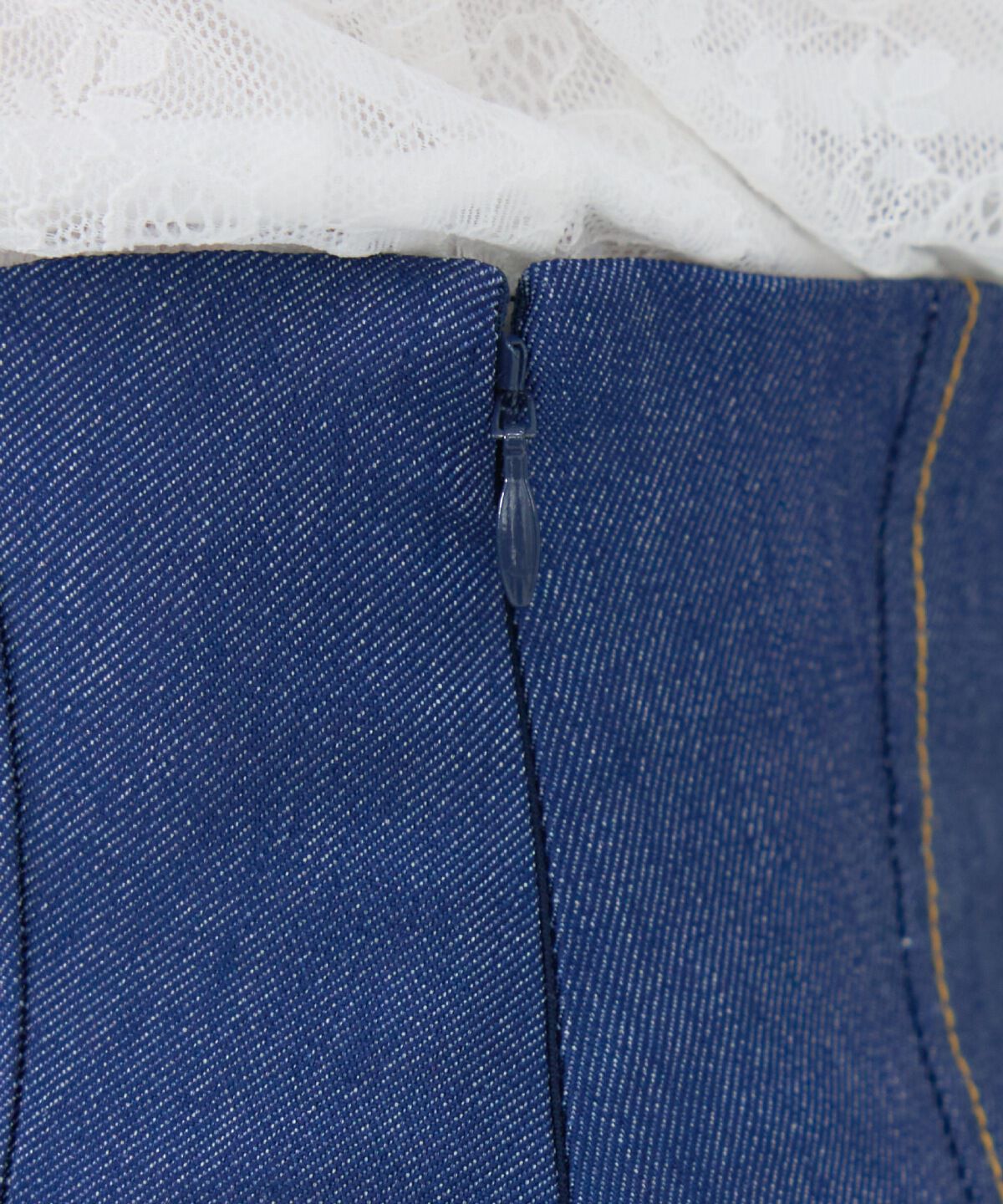 REDYAZEL「デニムライクタックフレアスカート」|フレア|