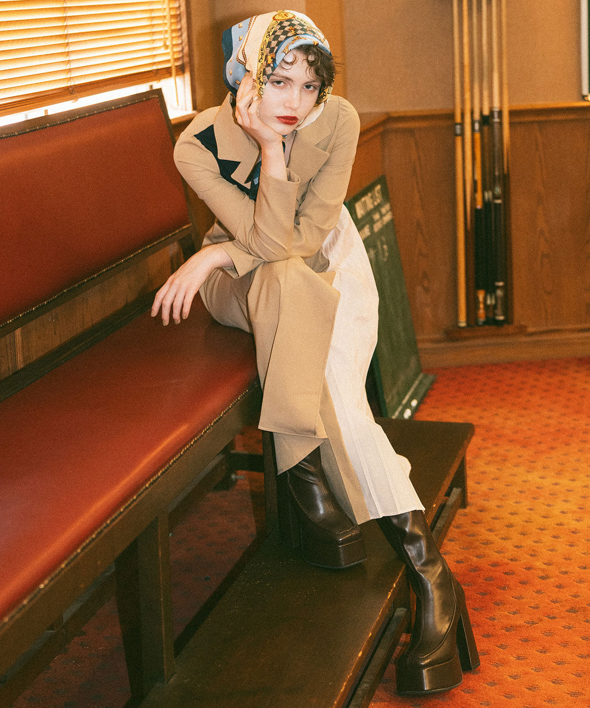 REDYAZEL「テディベアチェーンスカーフ」|マフラー|