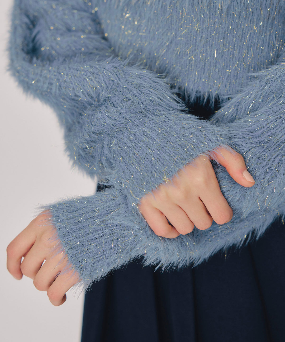 REDYAZEL「ラメシャギーニットプルオーバー」|ニット・セーター|