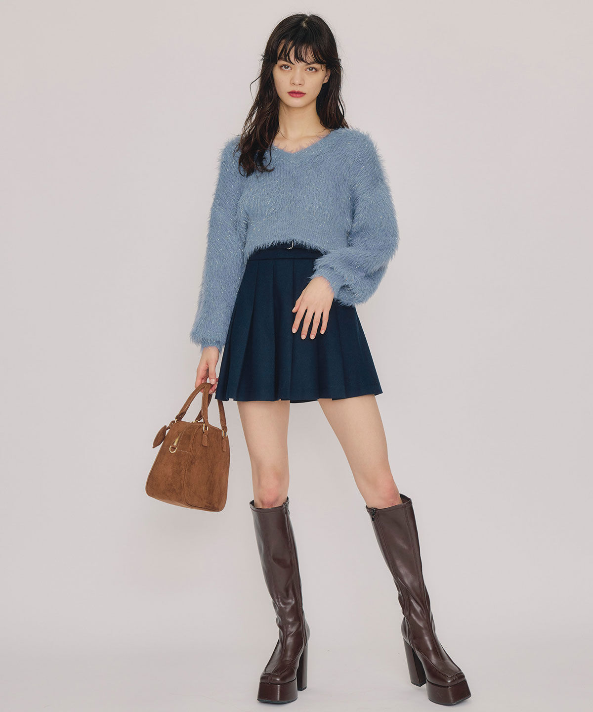 REDYAZEL「ラメシャギーニットプルオーバー」|ニット・セーター|