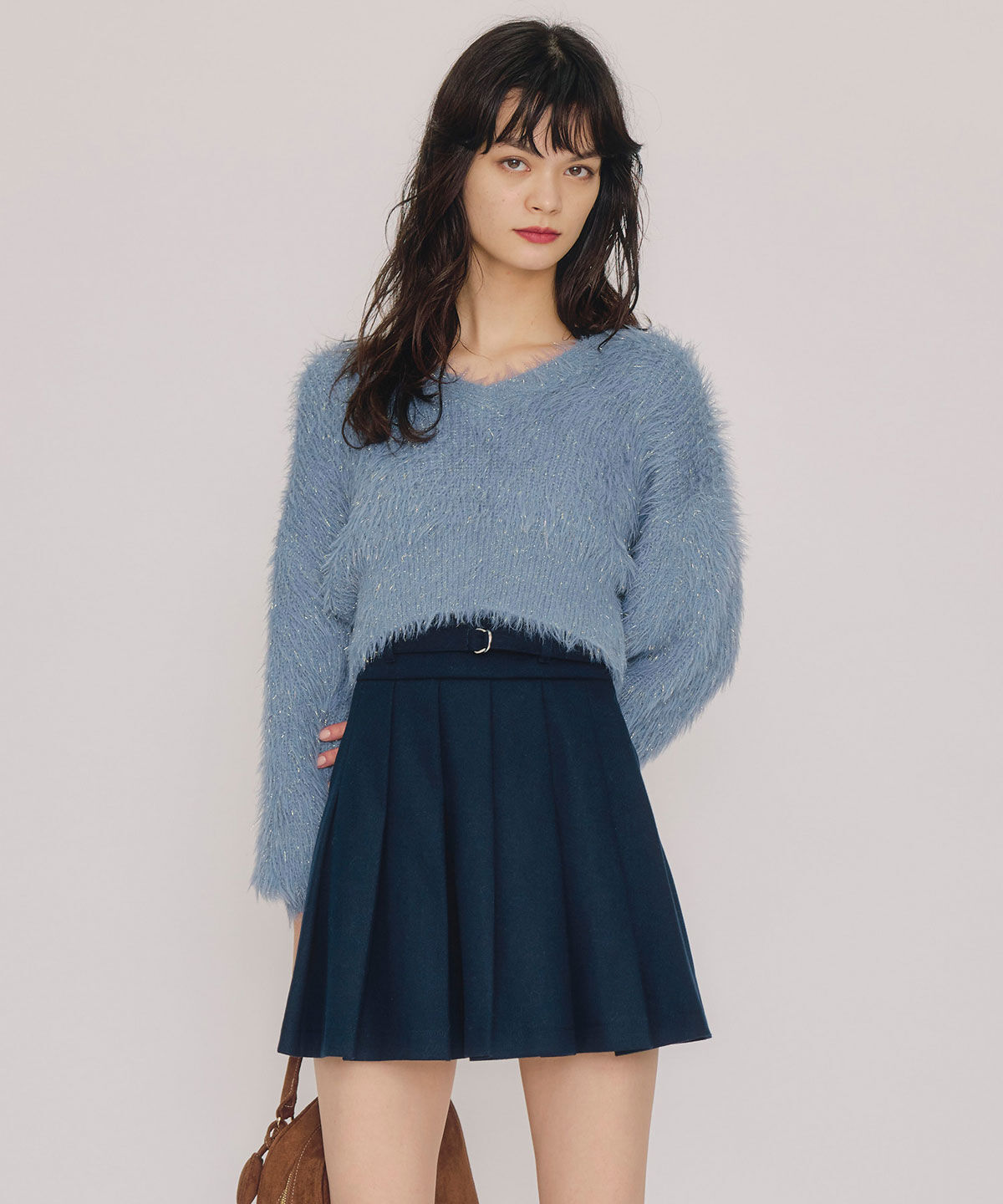 REDYAZEL「ラメシャギーニットプルオーバー」|ニット・セーター|