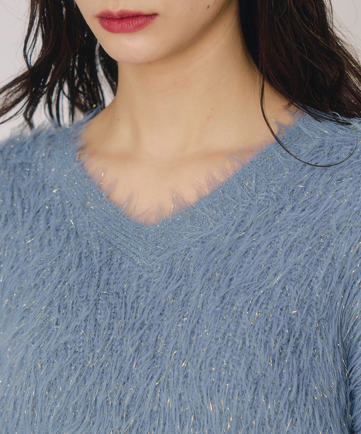 REDYAZEL「ラメシャギーニットプルオーバー」|ニット・セーター|