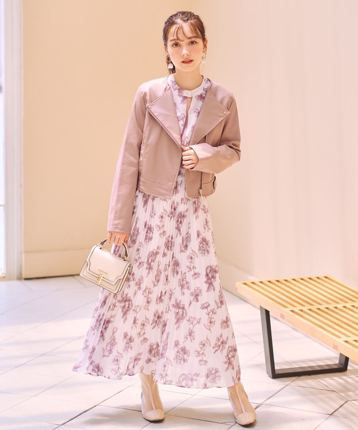 WILLSELECTION「ノーカラーライダースジャケット」|ライダースジャケット|