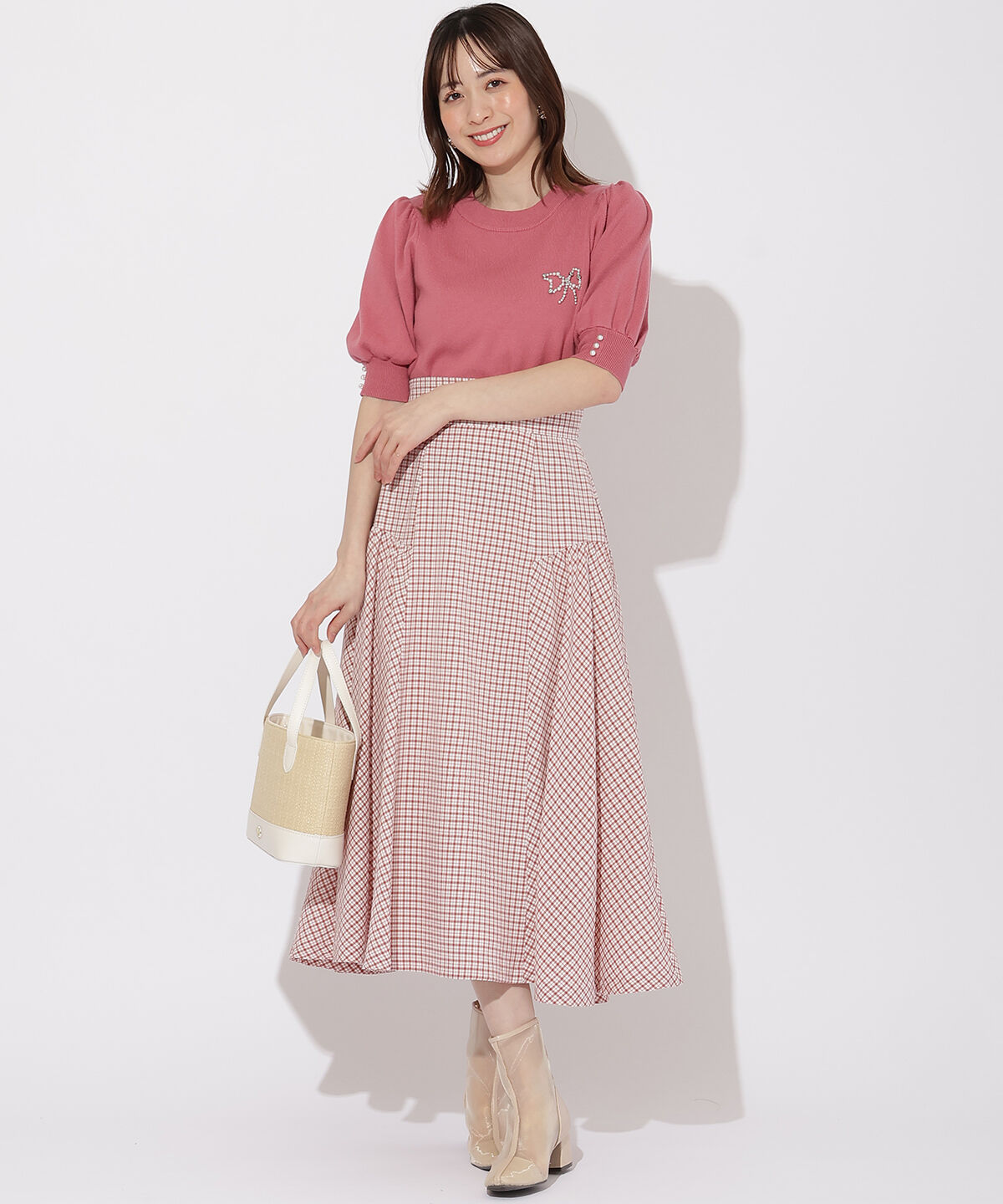 WILLSELECTION「リボンモチーフニットプルオーバー」|ニット・セーター|