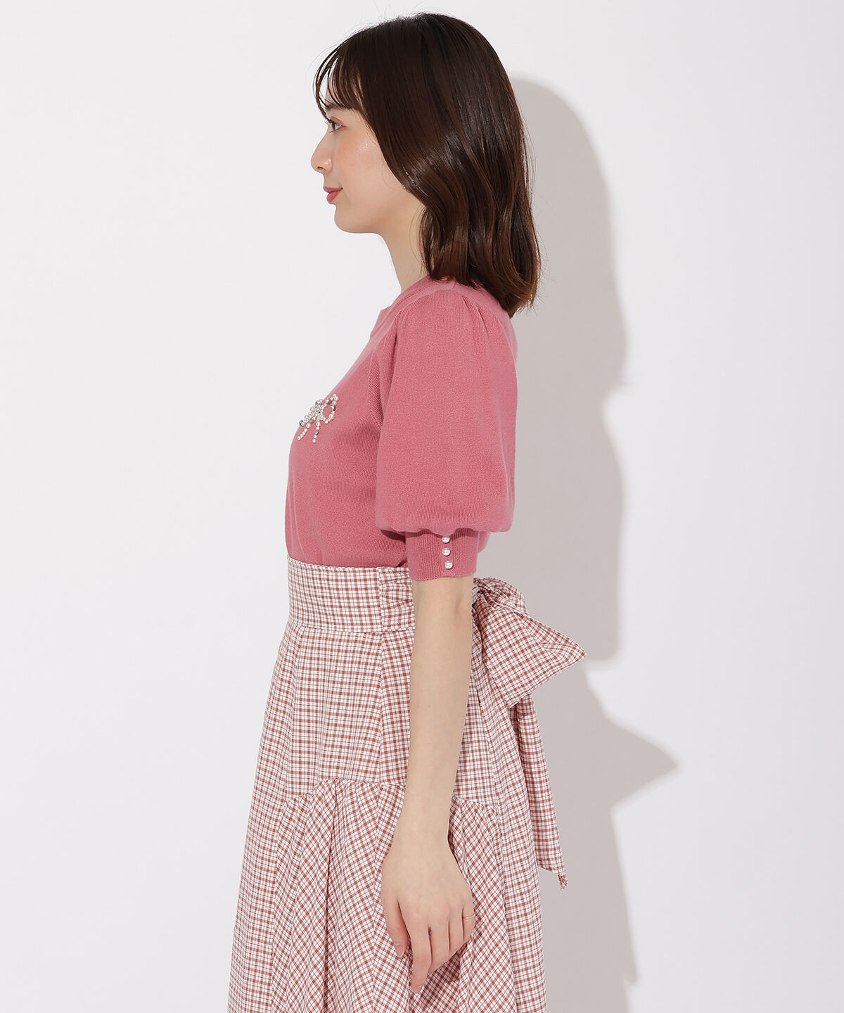 WILLSELECTION「リボンモチーフニットプルオーバー」|ニット・セーター|