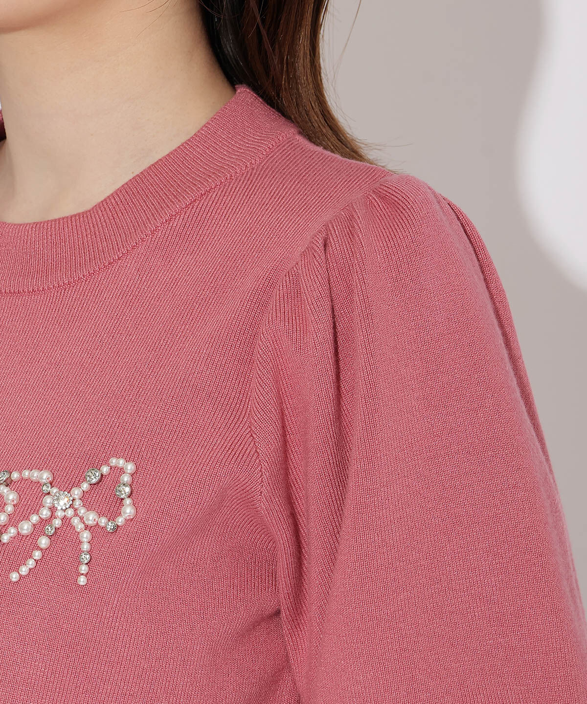 WILLSELECTION「リボンモチーフニットプルオーバー」|ニット・セーター|