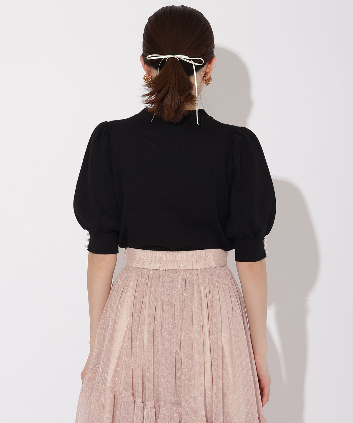 WILLSELECTION「リボンモチーフニットプルオーバー」|ニット・セーター|