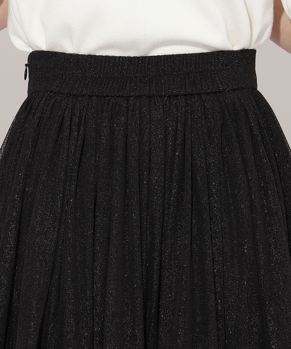 WILLSELECTION「ラメチュールボリュームスカート」|フレア|