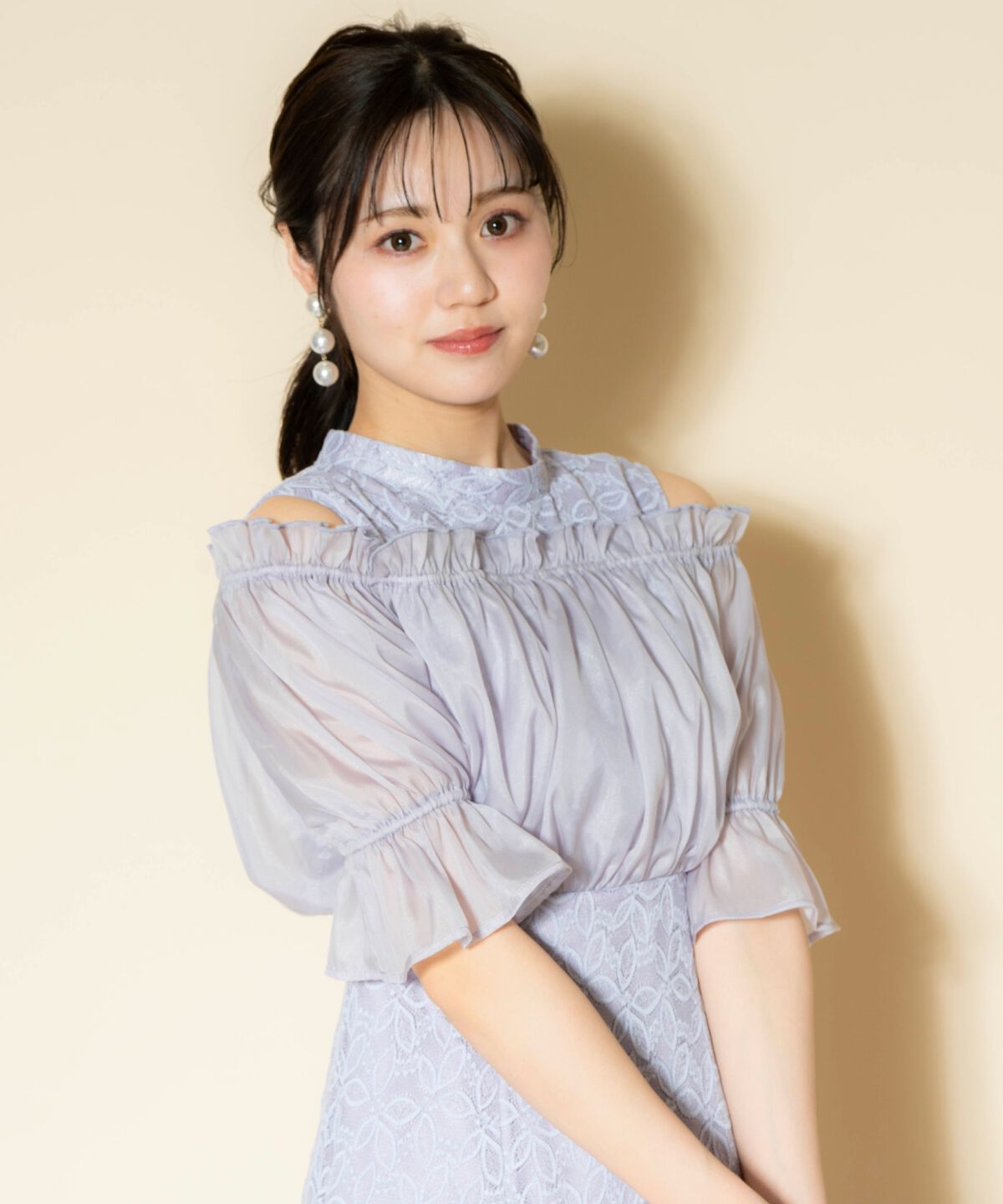 WILLSELECTION「オフショルレースドレス」|ドレス|