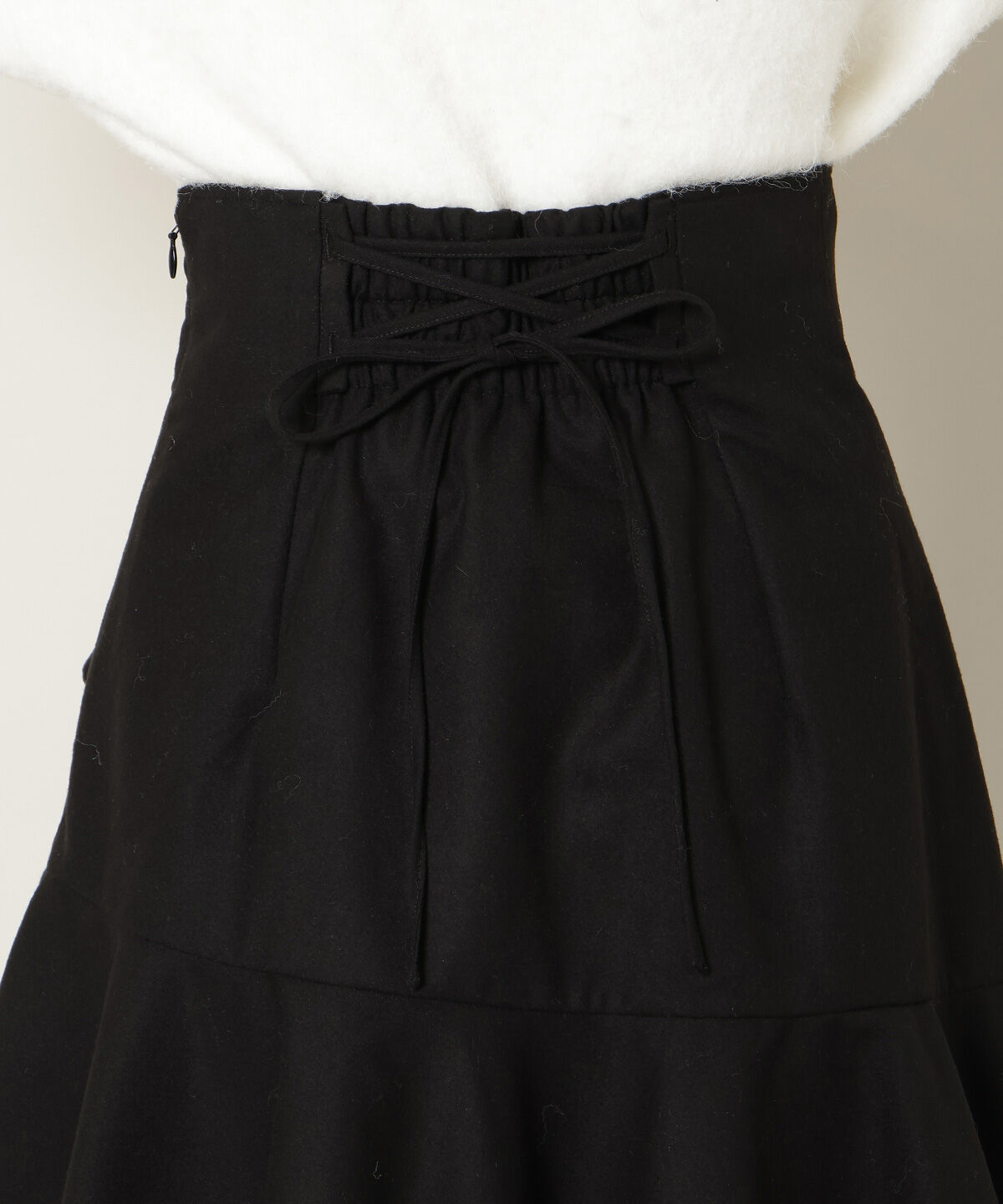 WILLSELECTION「アシメラッフルフリルミニスカート」|フレア|